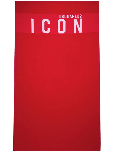 DSQUARED2 Icon print beach towel outlook