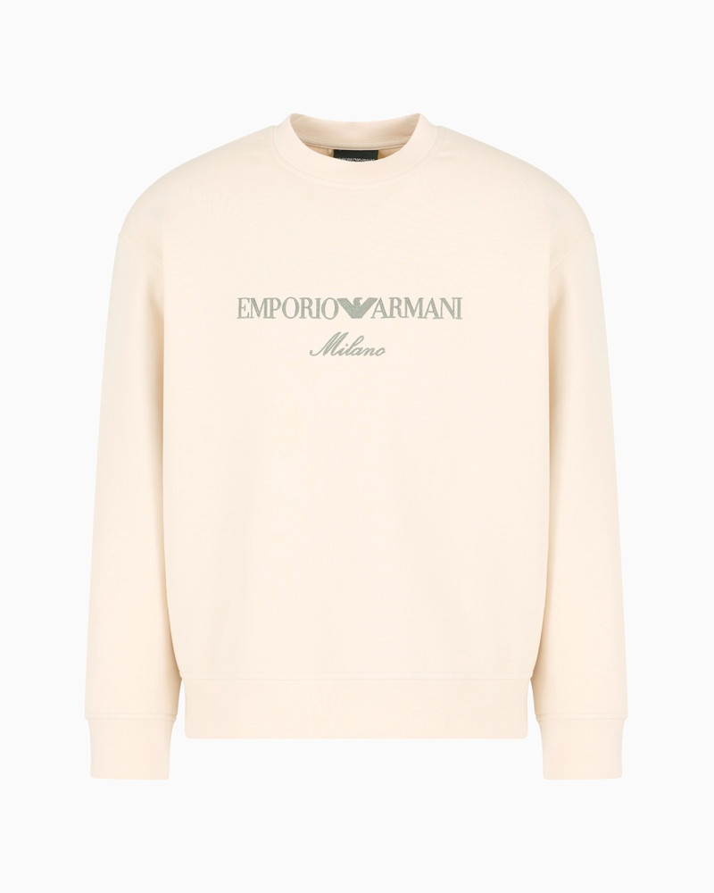 DOUBLE-JERSEY SWEATSHIRT WITH LOGO EMBROIDERY 1