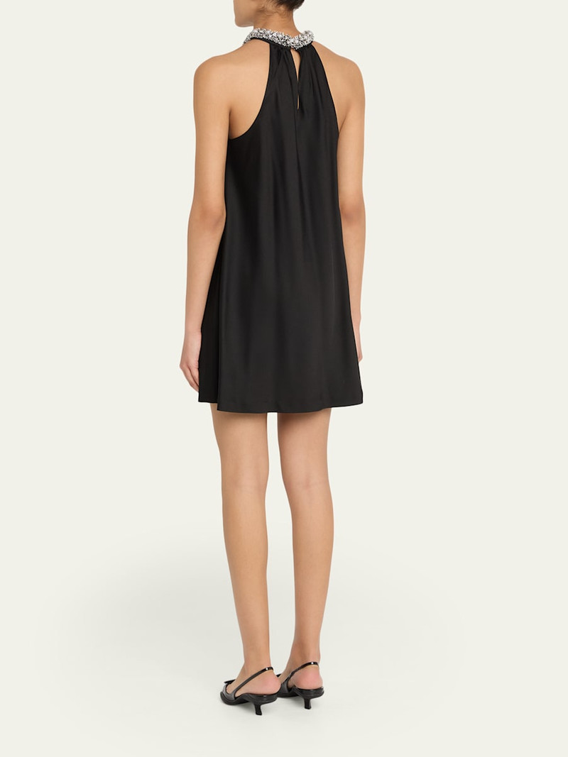 Hadleigh Embellished Satin Mini Dress 3
