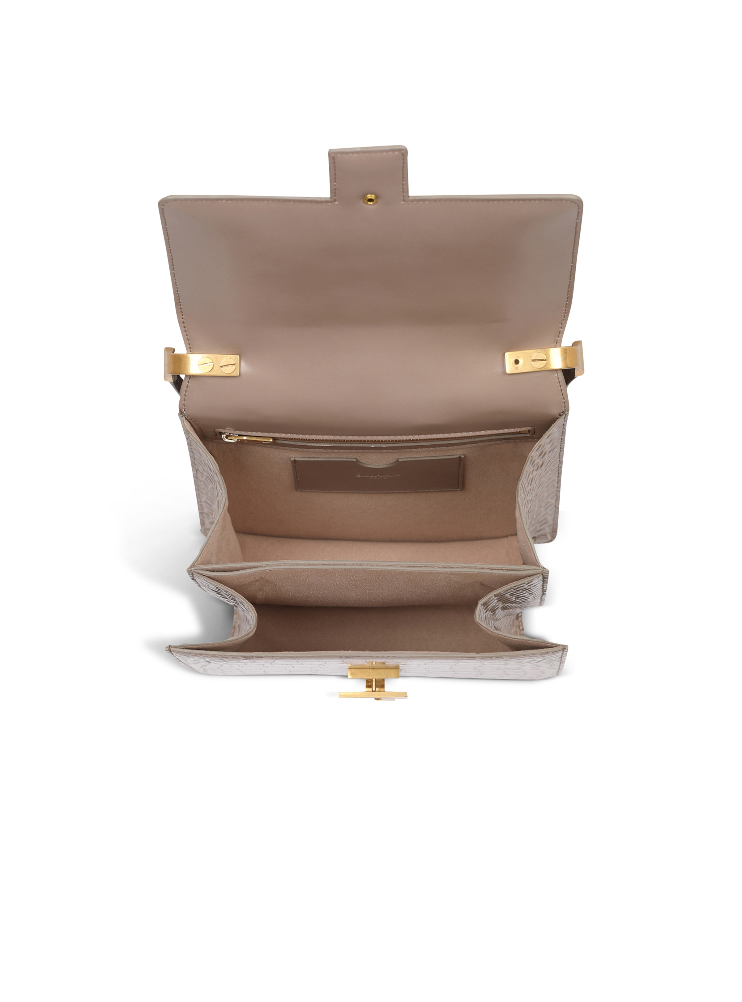 Crocodile-embossed leather Ely bag - 5