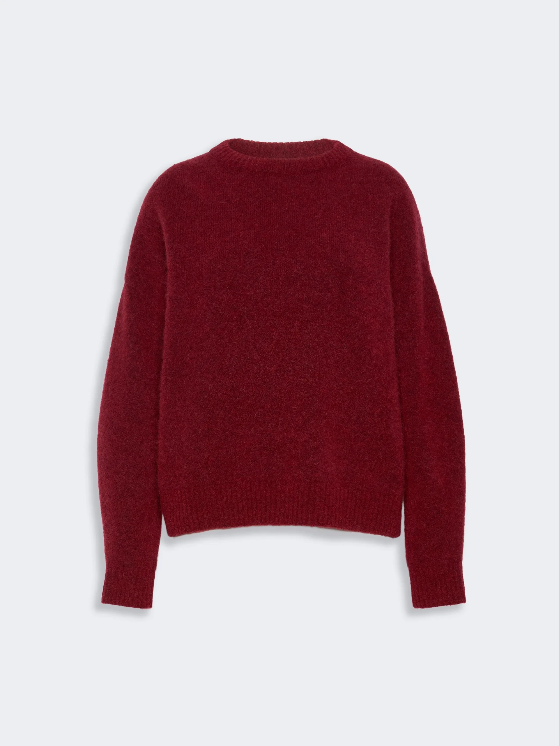 TUONO Alpaca and wool blend sweater - BORDEAUX - 1