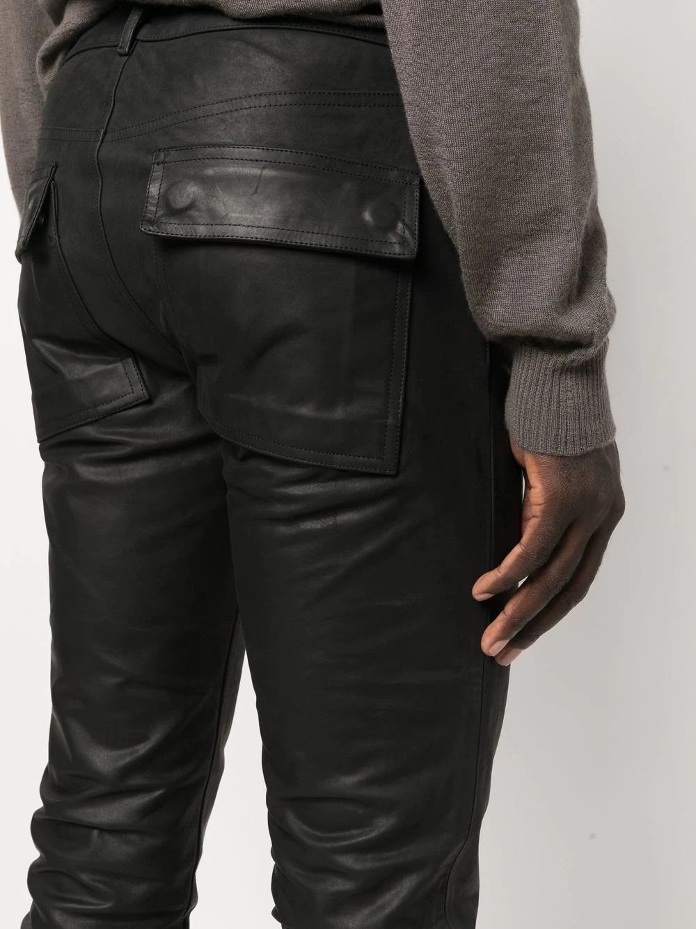 skinny leather trousers - 5