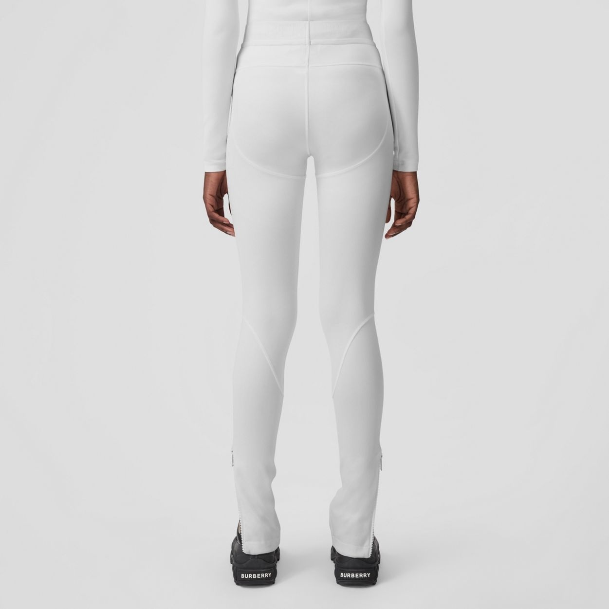 Logo Detail Stretch Jersey Leggings - 4