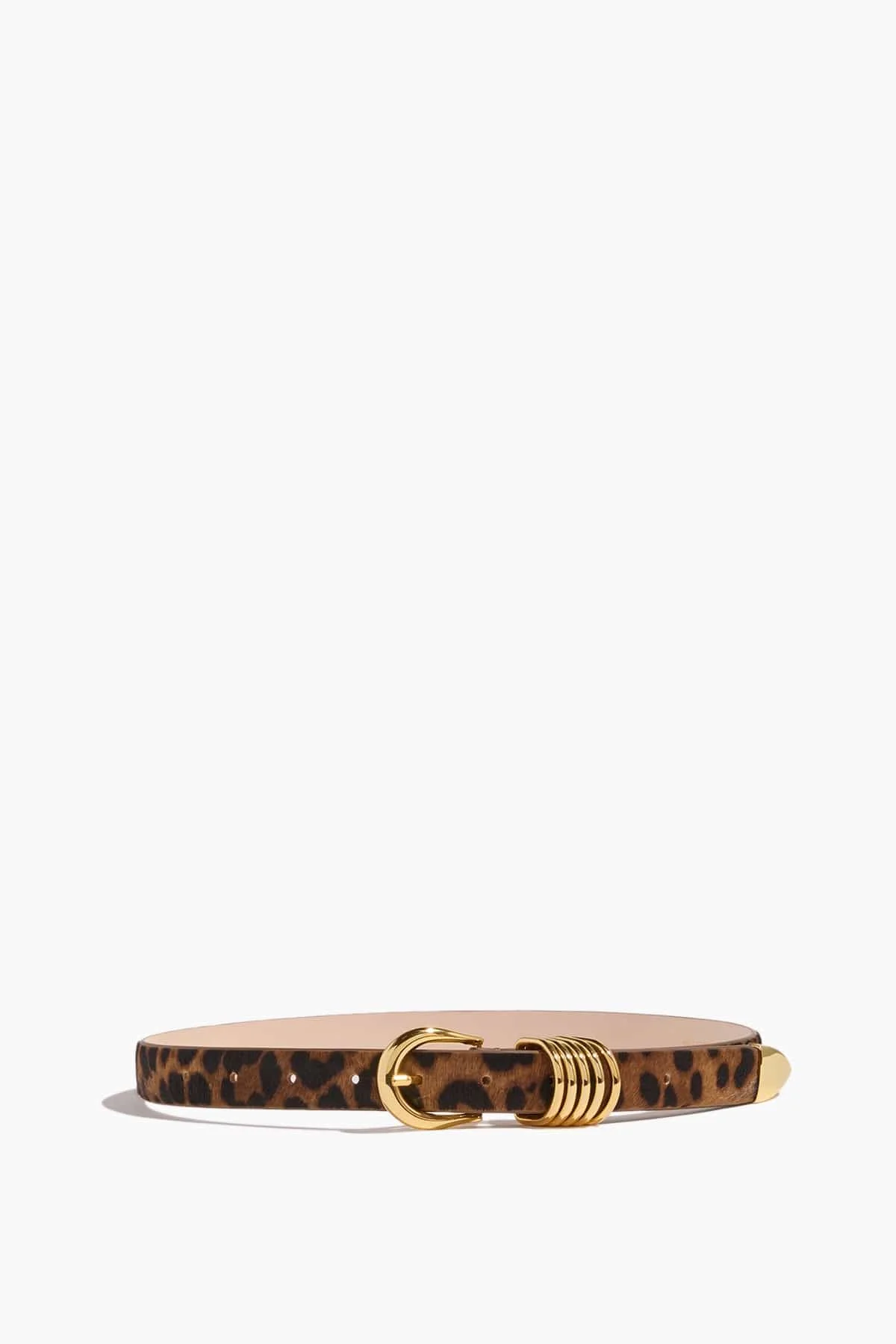 Hollyhock Belt in Dark Jaguar Ponyhair/Gold - 1
