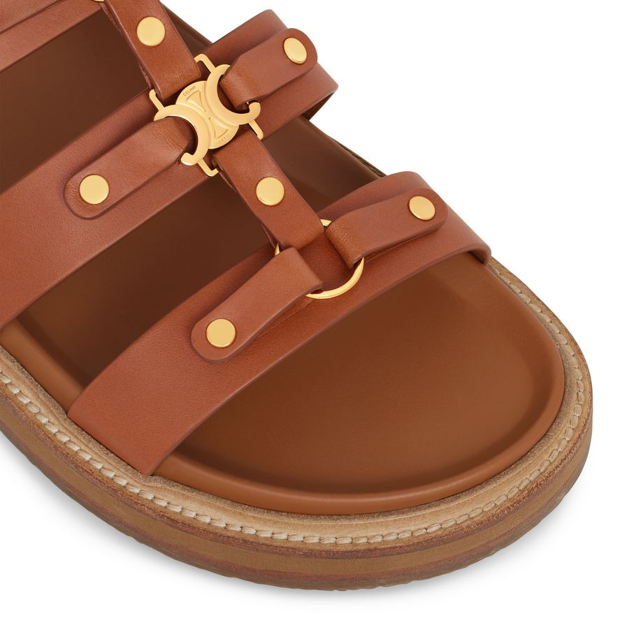 Tippi slides in calfskin - vegetal tanning - 4