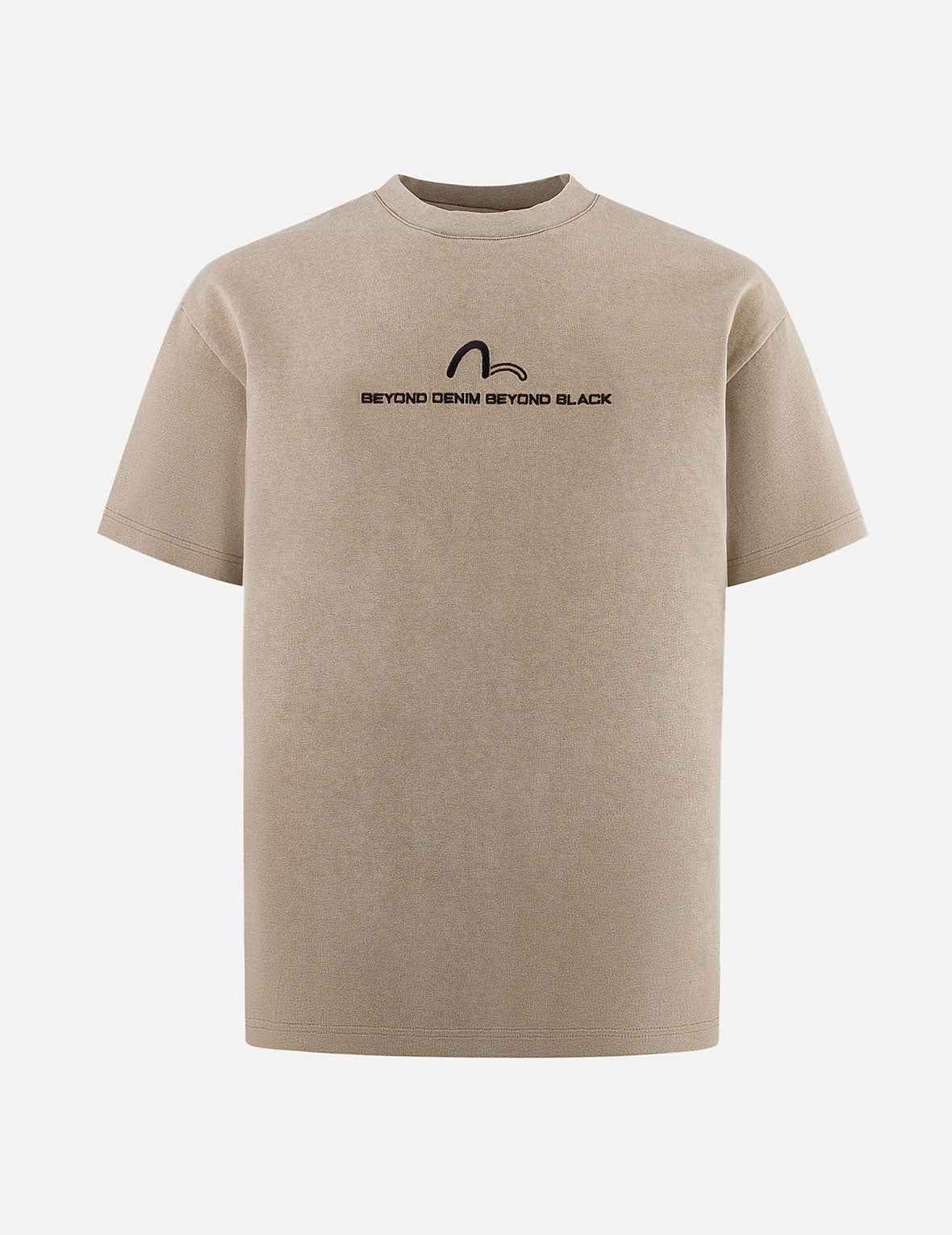 EVISUKURO Embroidery Washed Relax Fit T-shirt - 2