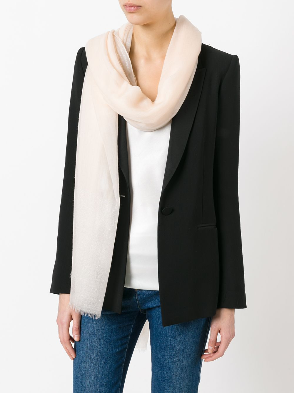 lurex thread scarf - 2