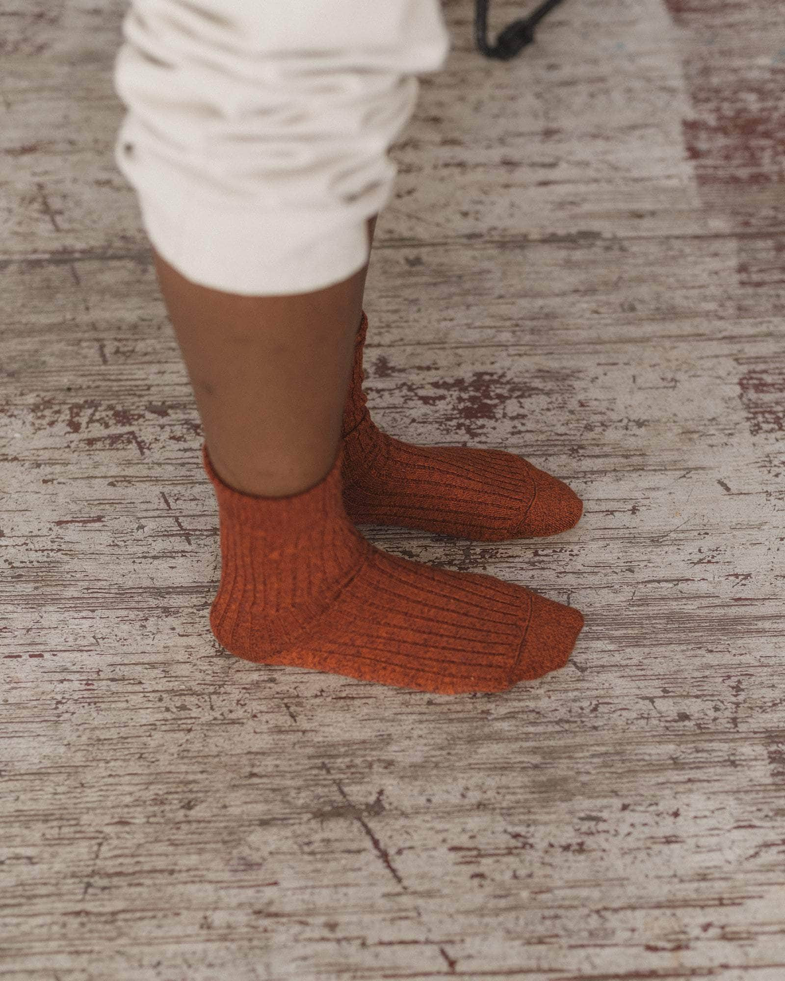 Rib Overankle Socks - Organic Cotton Rib - 2