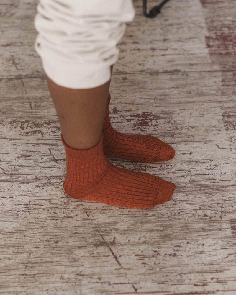 BASERANGE Rib Overankle Socks - Organic Cotton Rib outlook