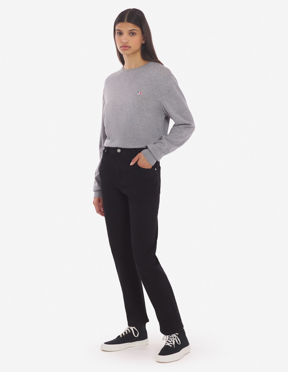 TRICOLOR FOX PATCH CLASSIC R-NECK JUMPER - 4