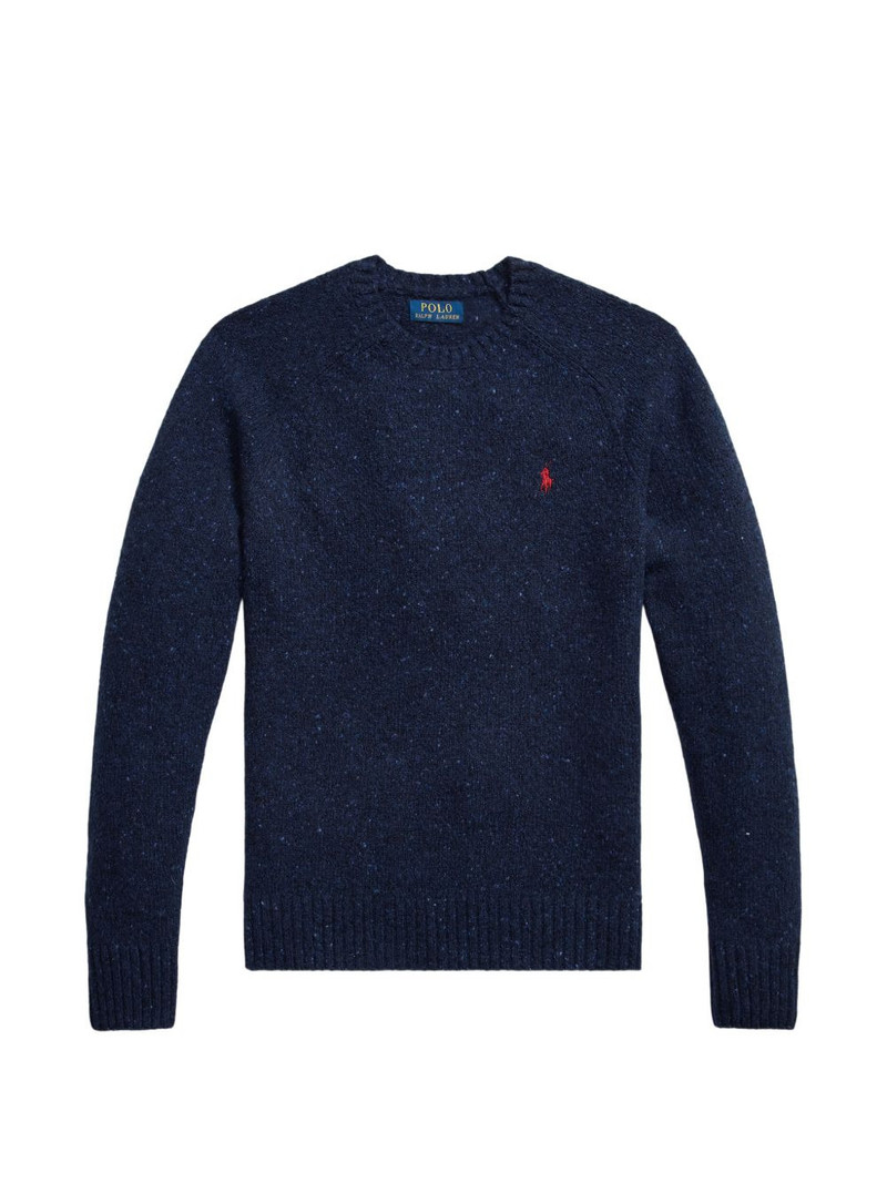 logo-embroidered sweater 1