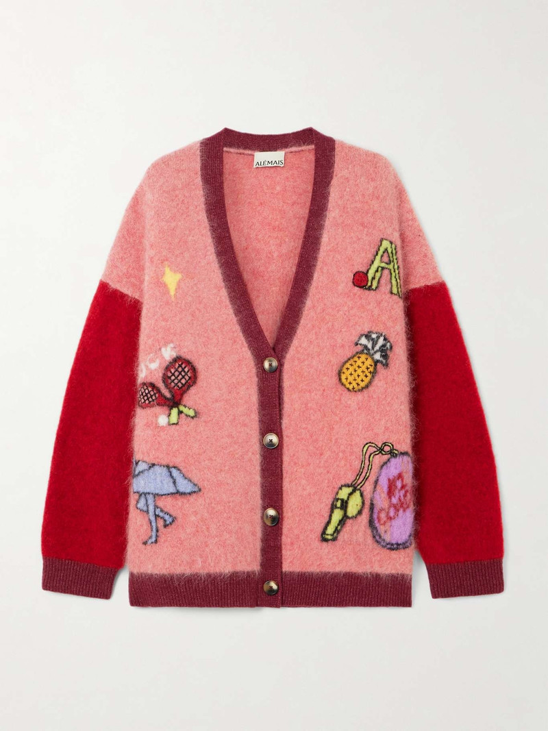 + Anouk Colantoni Court oversized jacquard cardigan 1