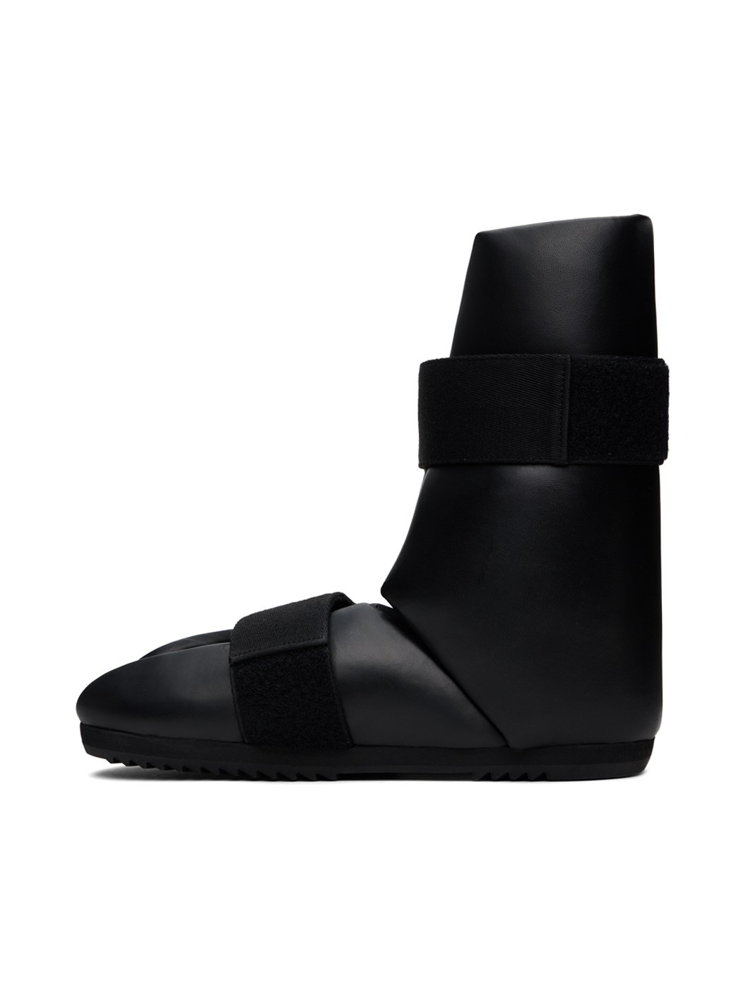Black Low Splint Sandals - 3