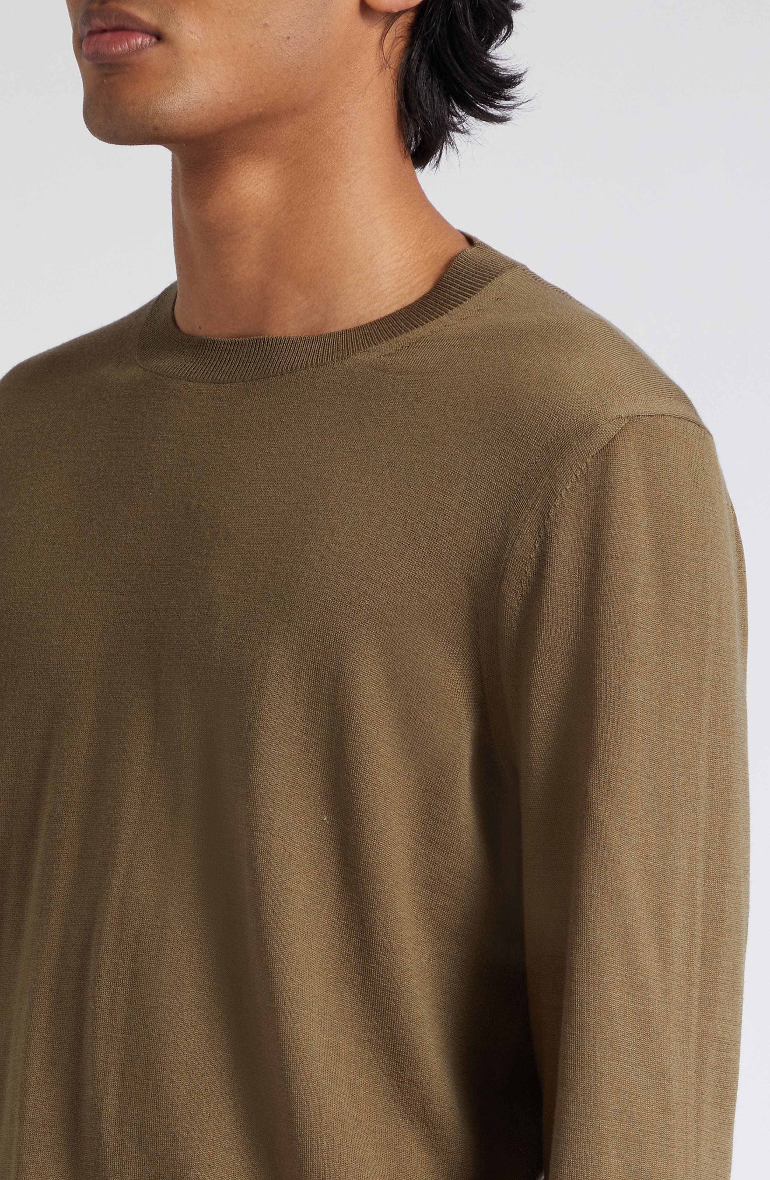 Fine Gauge Merino Wool Sweater - 4