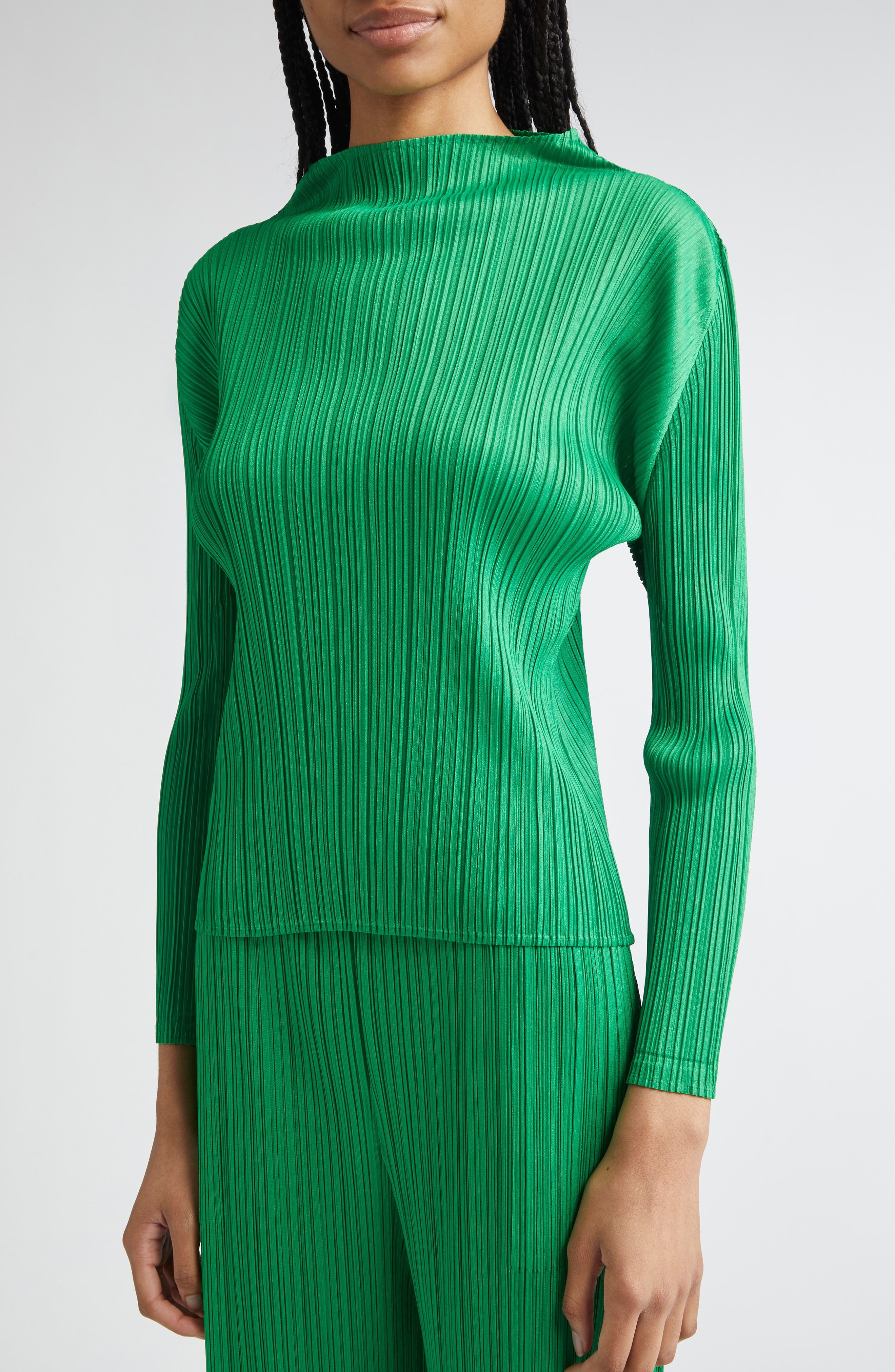 Pleats Please Issey Miyake Monthly Colors February Pleated Top in Green at Nordstrom - 5