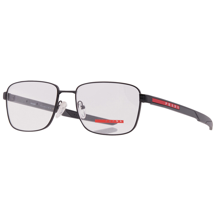 Prada Linea Rossa Demo Rectangular Men's Eyeglasses PS 54OV 1BO1O1 57 - 2