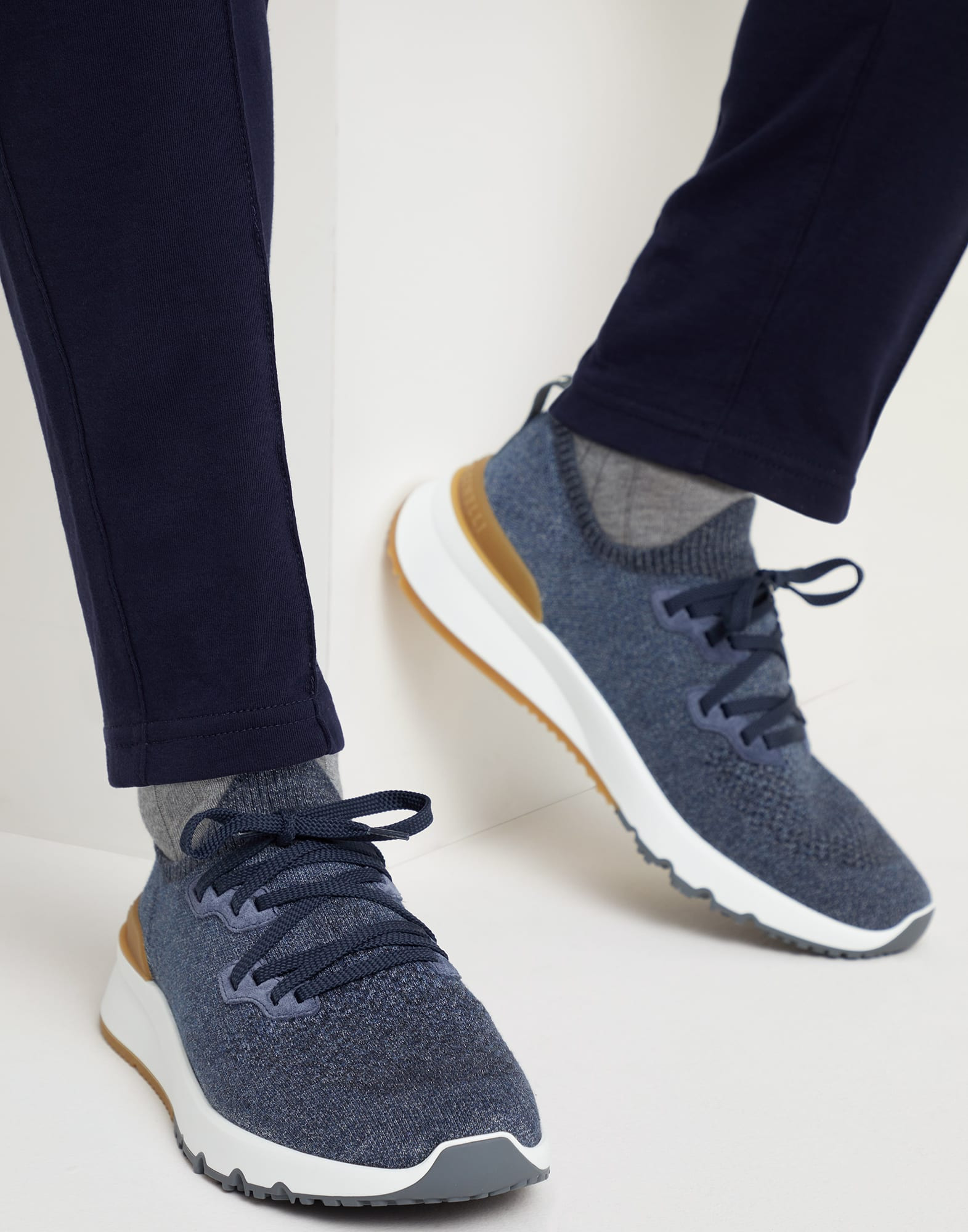 Cotton chiné knit runners - 4