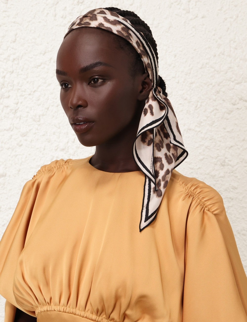 PRINTED SILK NECK SCARF - 4