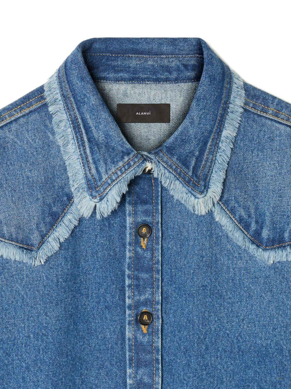 Pacific Roads frayed-hem denim shirt - 5