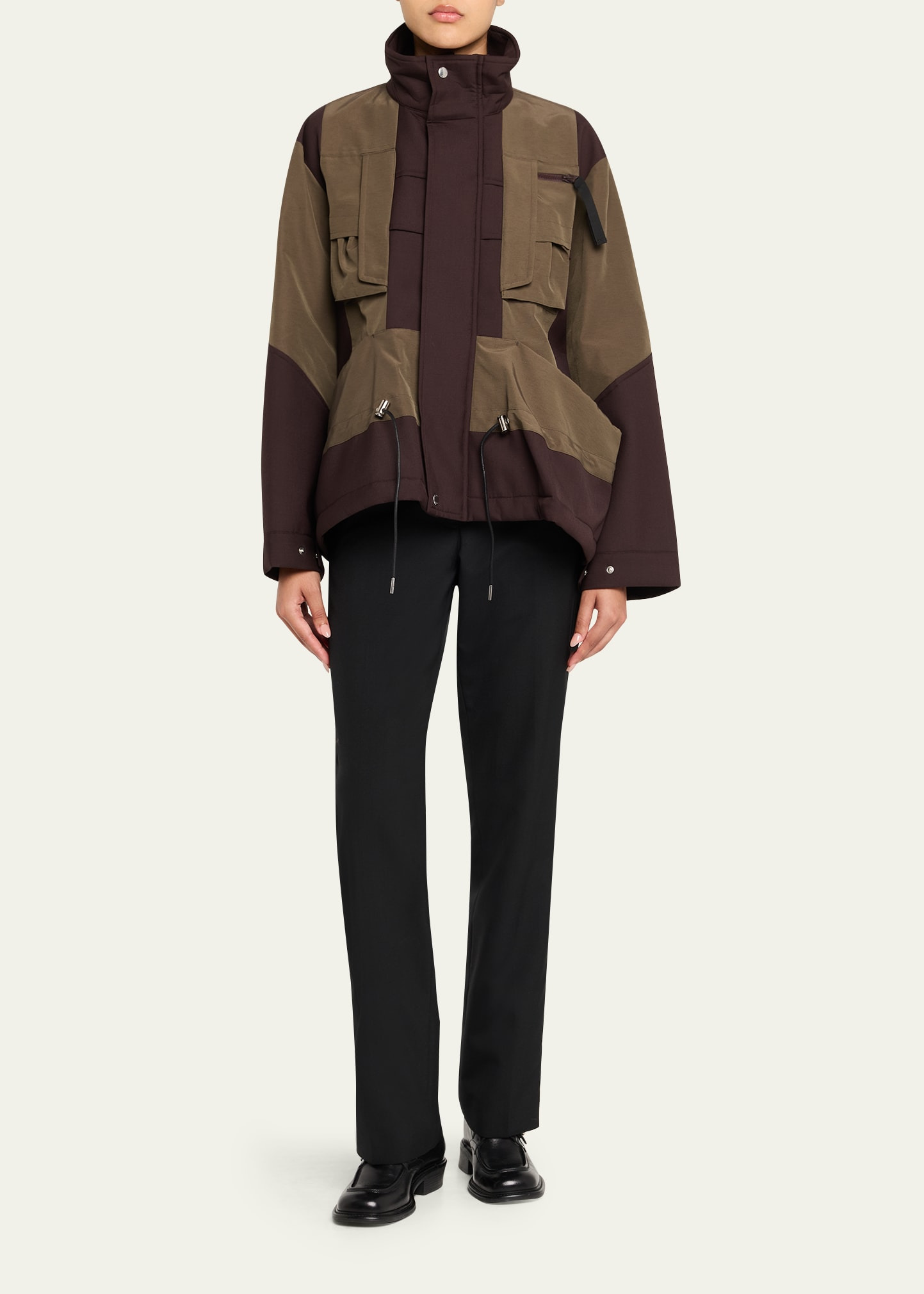Hybrid Peplum Utility Jacket - 2