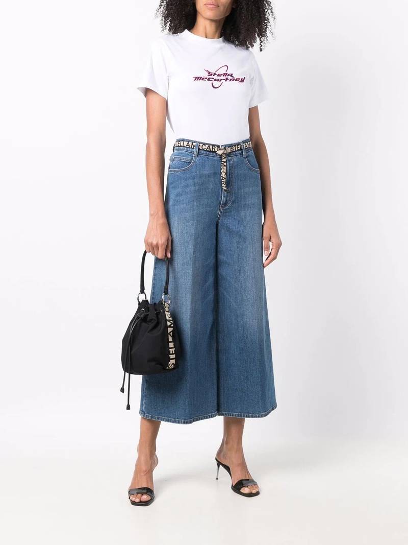 Stella McCartney logo-print short-sleeve T-shirt outlook