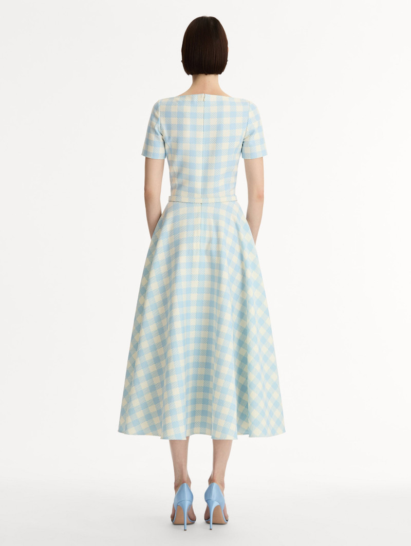 GINGHAM WOOL-BLEND DRESS 3