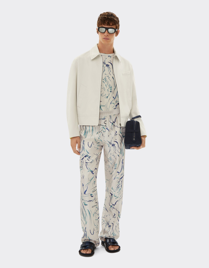 Ferrari Bomber jacket in cotton gabardine outlook