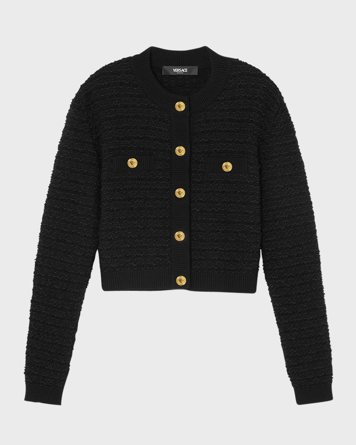 Tweed Knit Cardigan - 1
