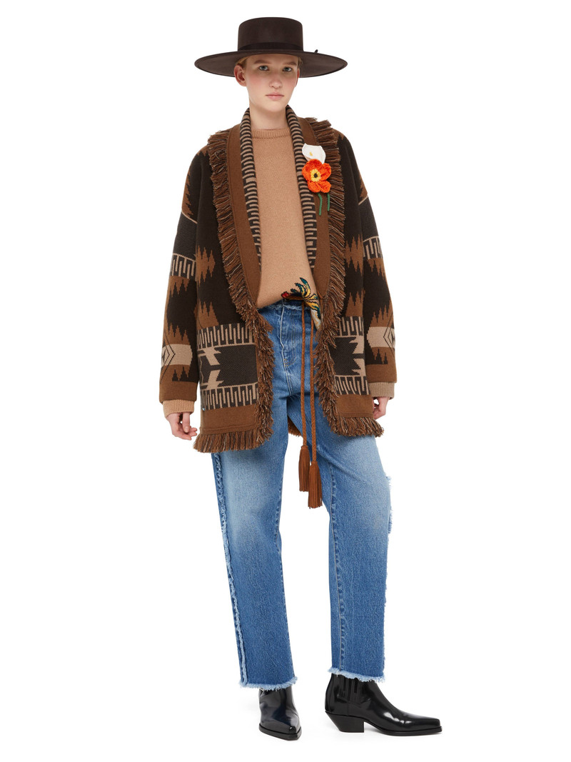 Alanui Icon Jacquard Cardigan outlook