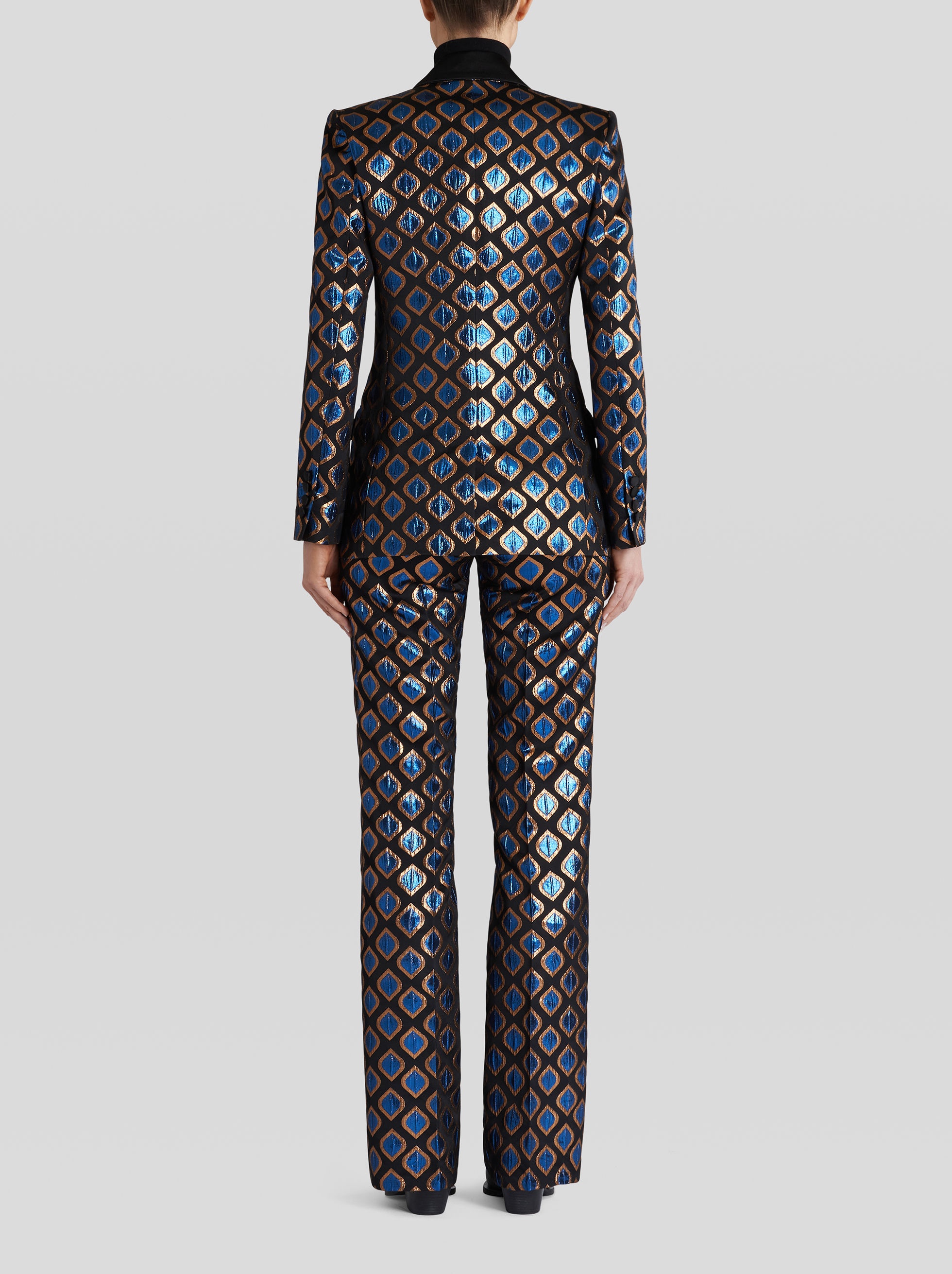 JACQUARD JACKET WITH TIE-PRINT DESIGN - 4