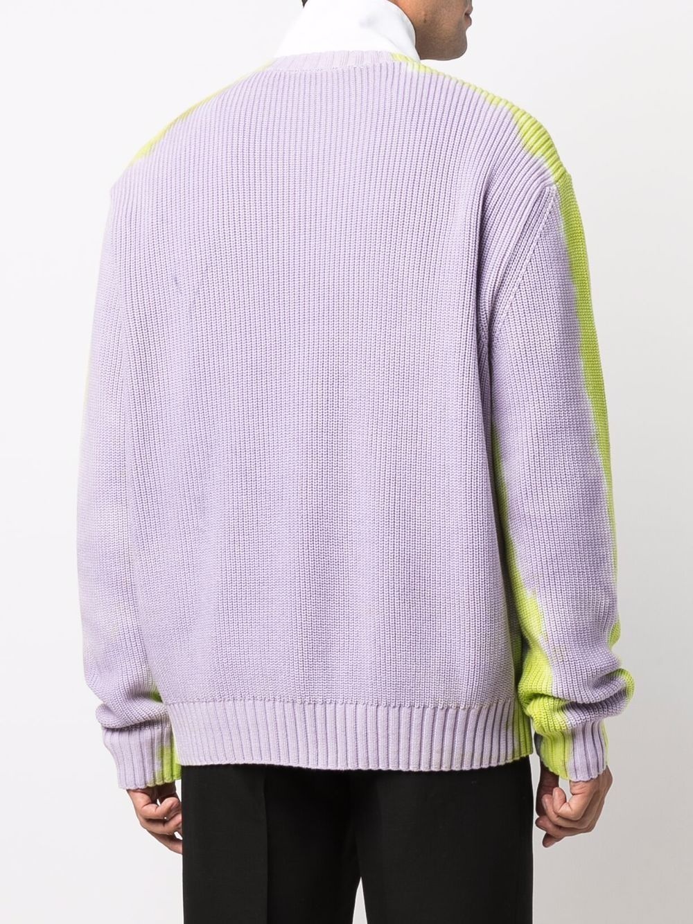 colour-block knit jumper - 4