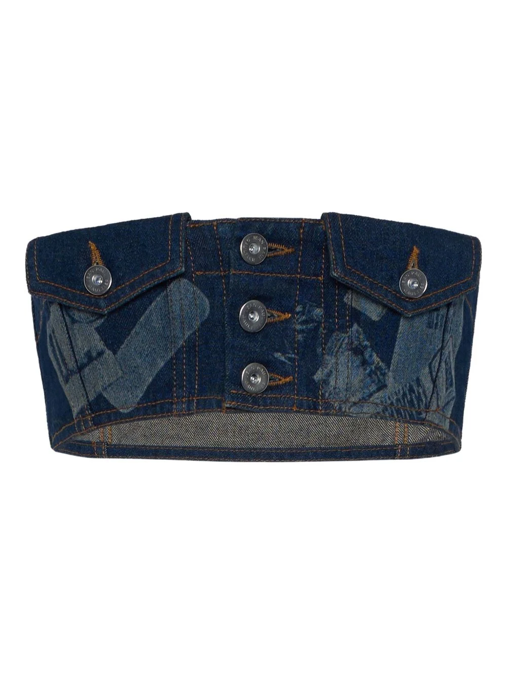 Trompe L'oeil printed top - 1