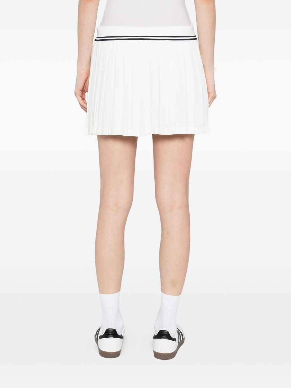 pleated panelled skirt - 4