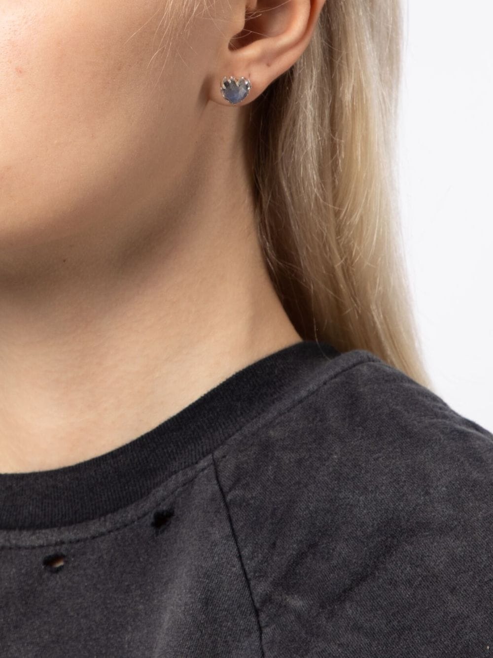 Love Claw moon stone earrings - 2