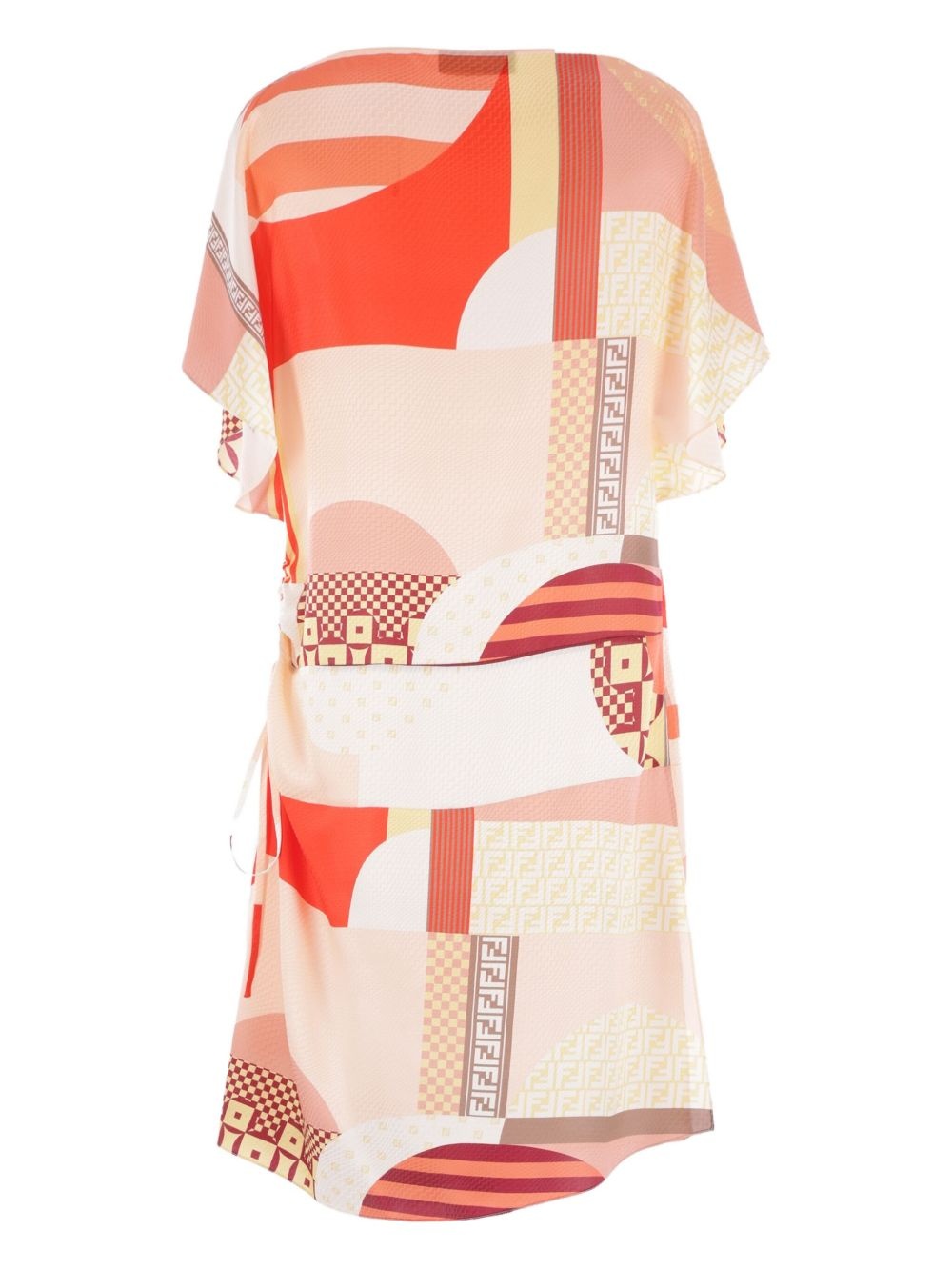 abstract-print mini dress - 2
