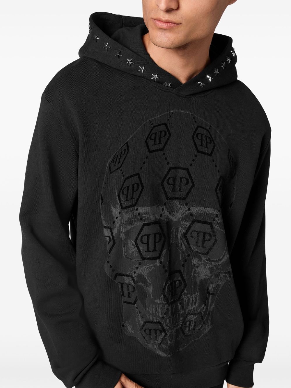 skull-print hoodie - 5