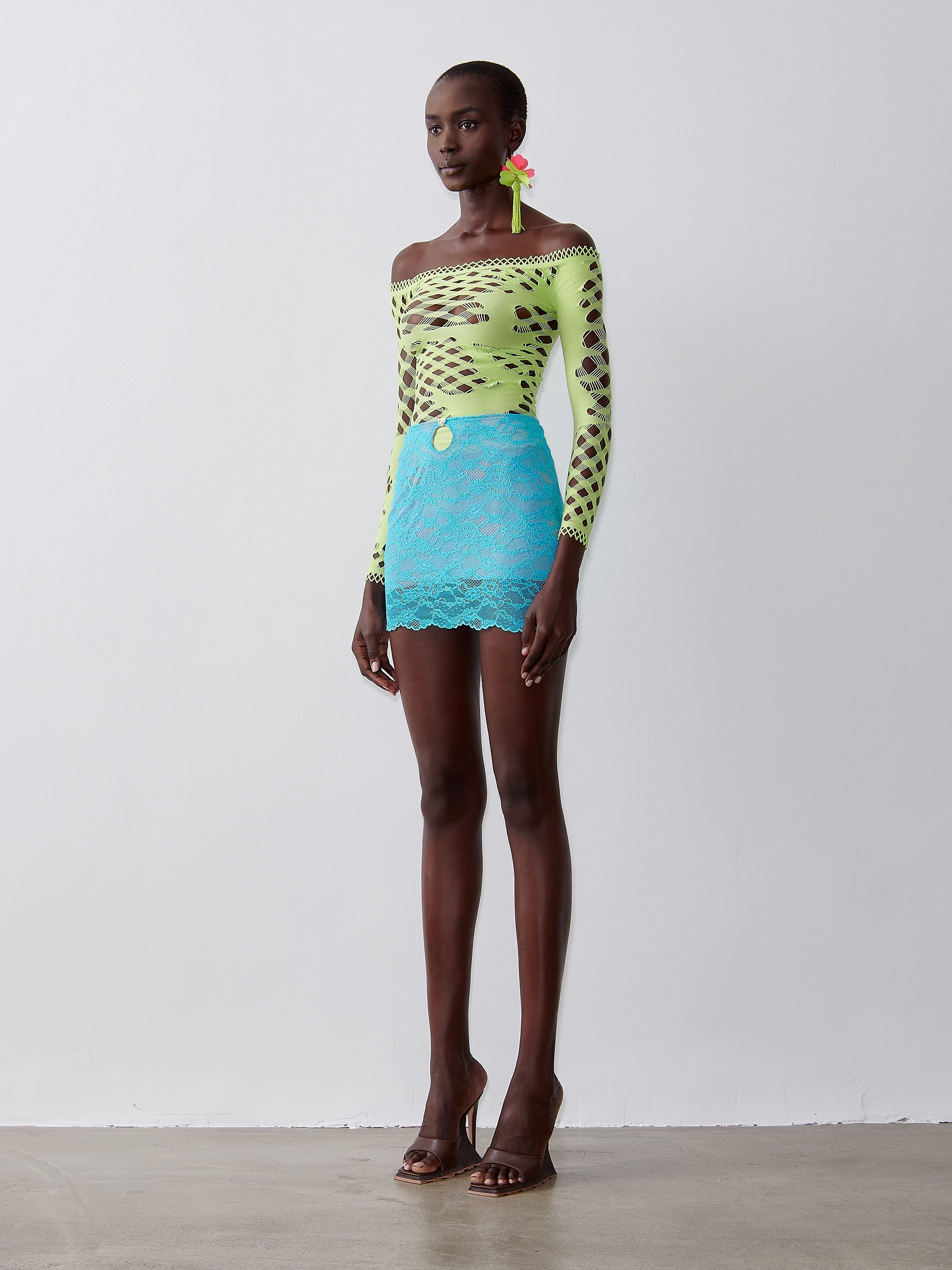 BETTY MINI SKIRT WKD BLUE - 3