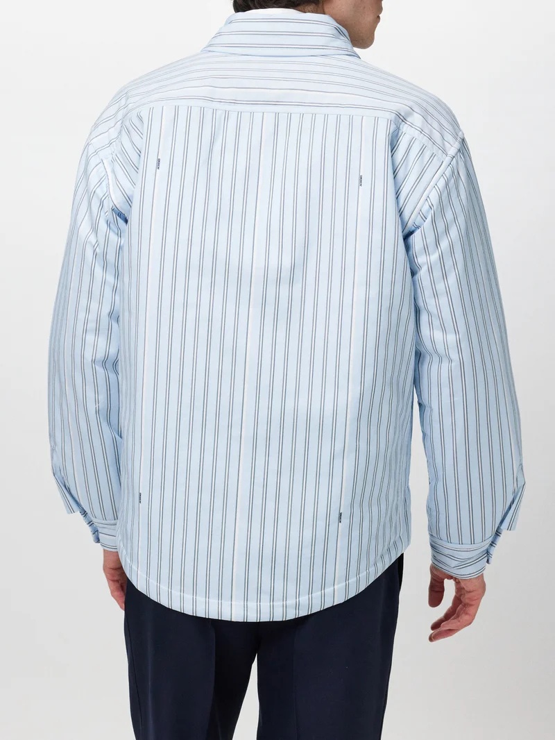Boulanger padded cotton-poplin shirt - 4