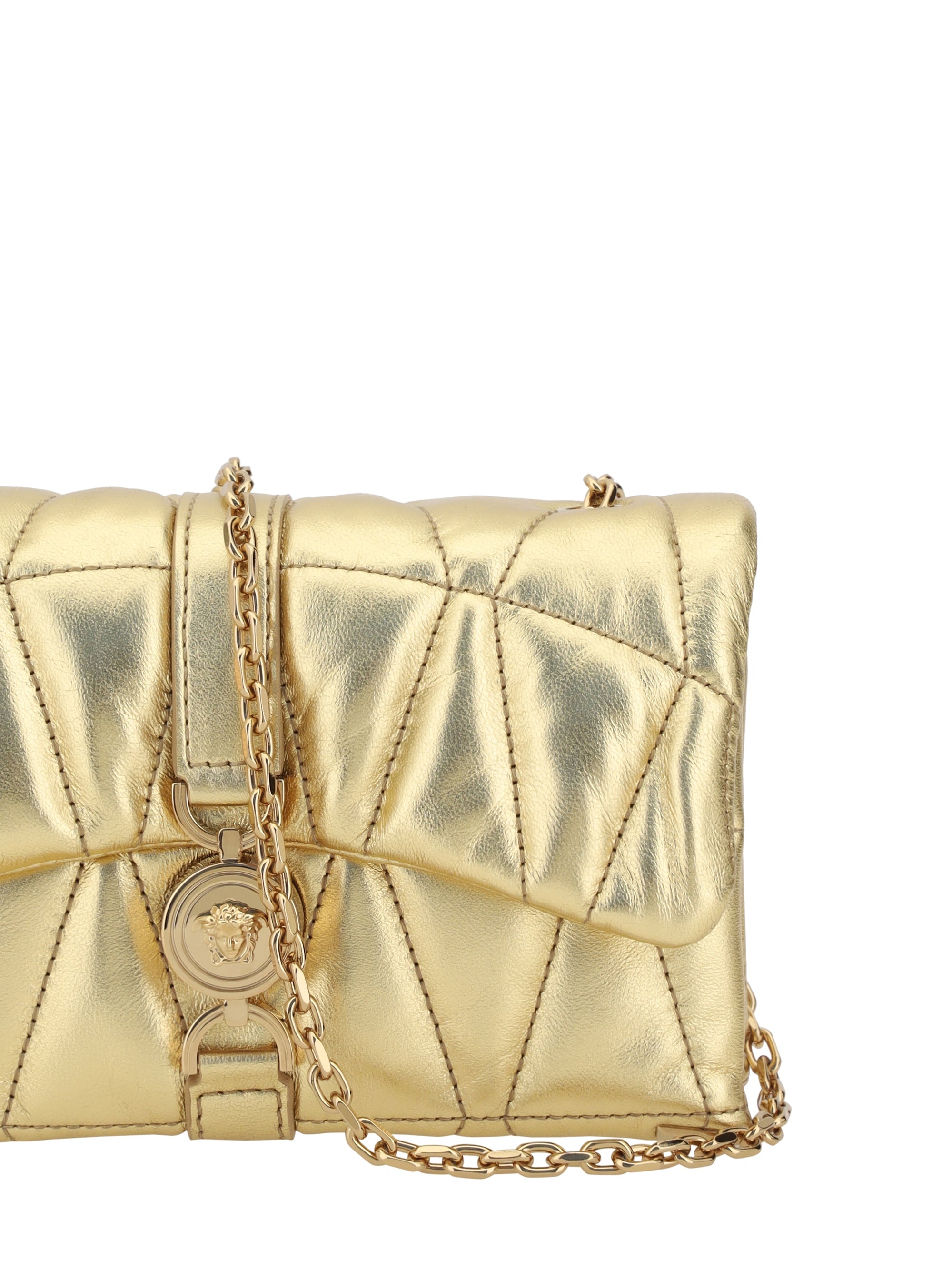 Versace Women Lambskin Kleio Mini Shoulder Bag - 4