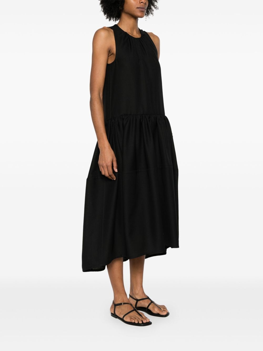 wool midi dress - 3