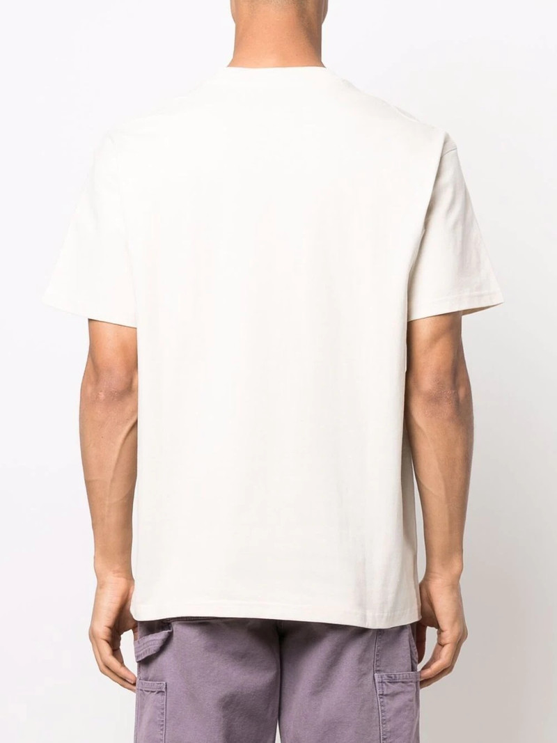 logo-embroidered organic cotton T-shirt 4