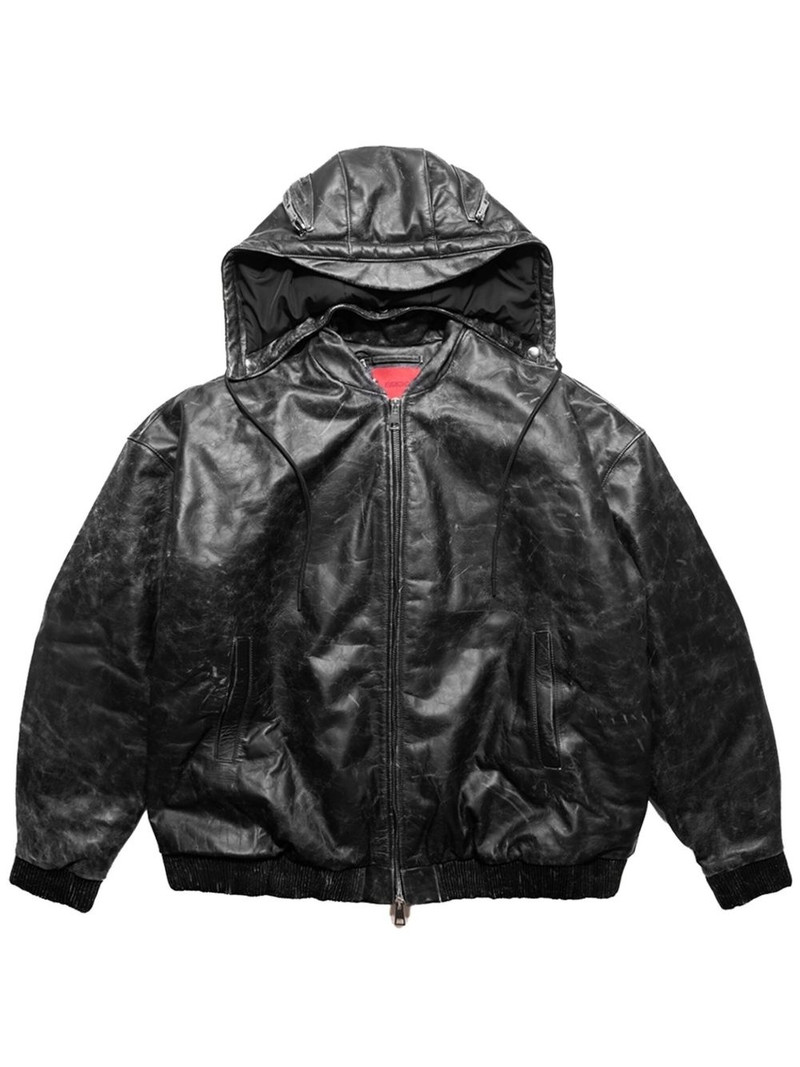 가죽 bomber 재킷 1