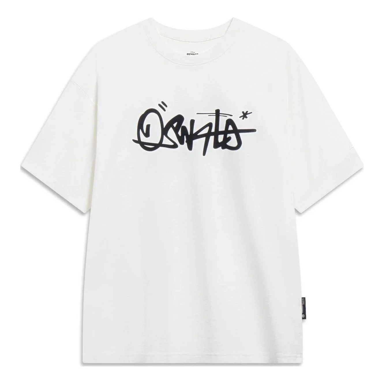 Li-Ning x Disney Graphic T-shirt 'White Black' AHST313-4 - 1