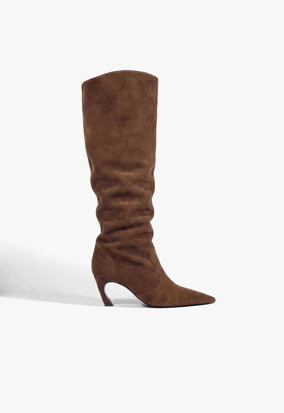 Lexi Mid Slouch Suede Boot - 1
