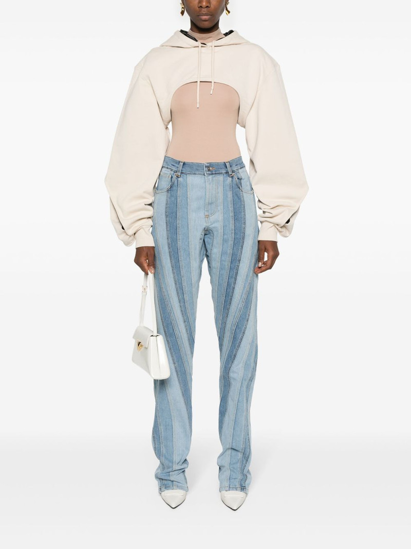 MUGLER Spiral straight-leg jeans outlook
