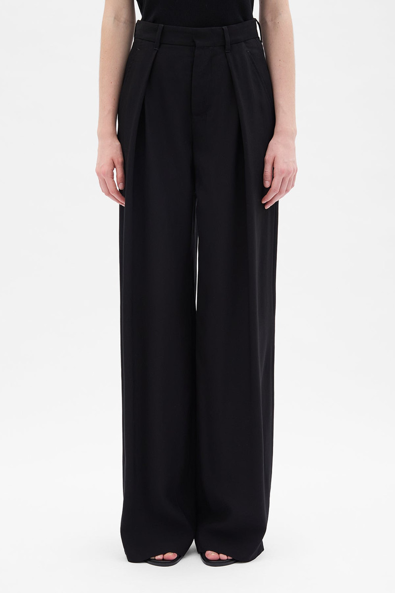 Nouk Wide Leg Pleated Trousers 1