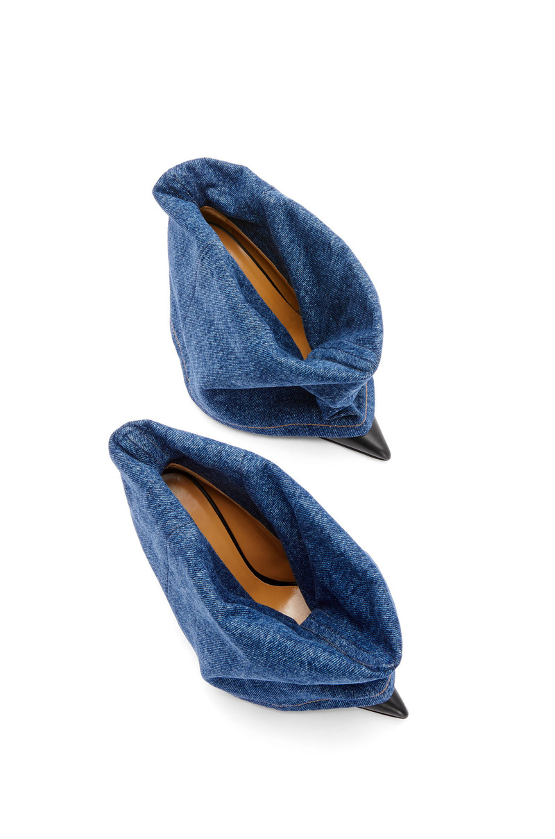 Folded boot in denim 3