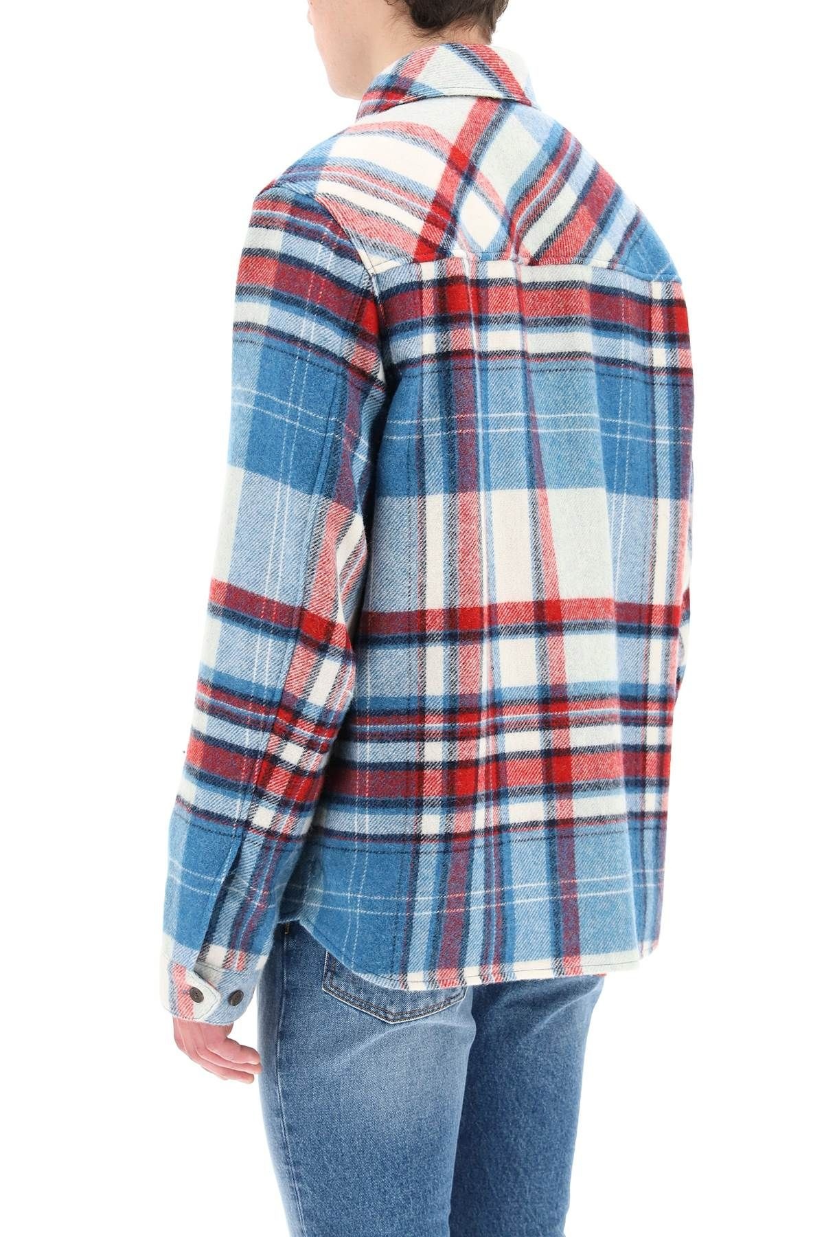 TARTAN WOOL ANORAK - 4