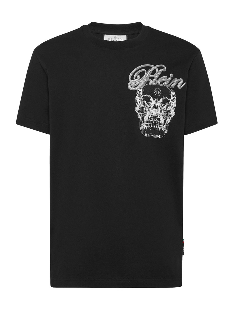 PHILIPP PLEIN CREW NECK T-SHIRT WITH PRINT outlook