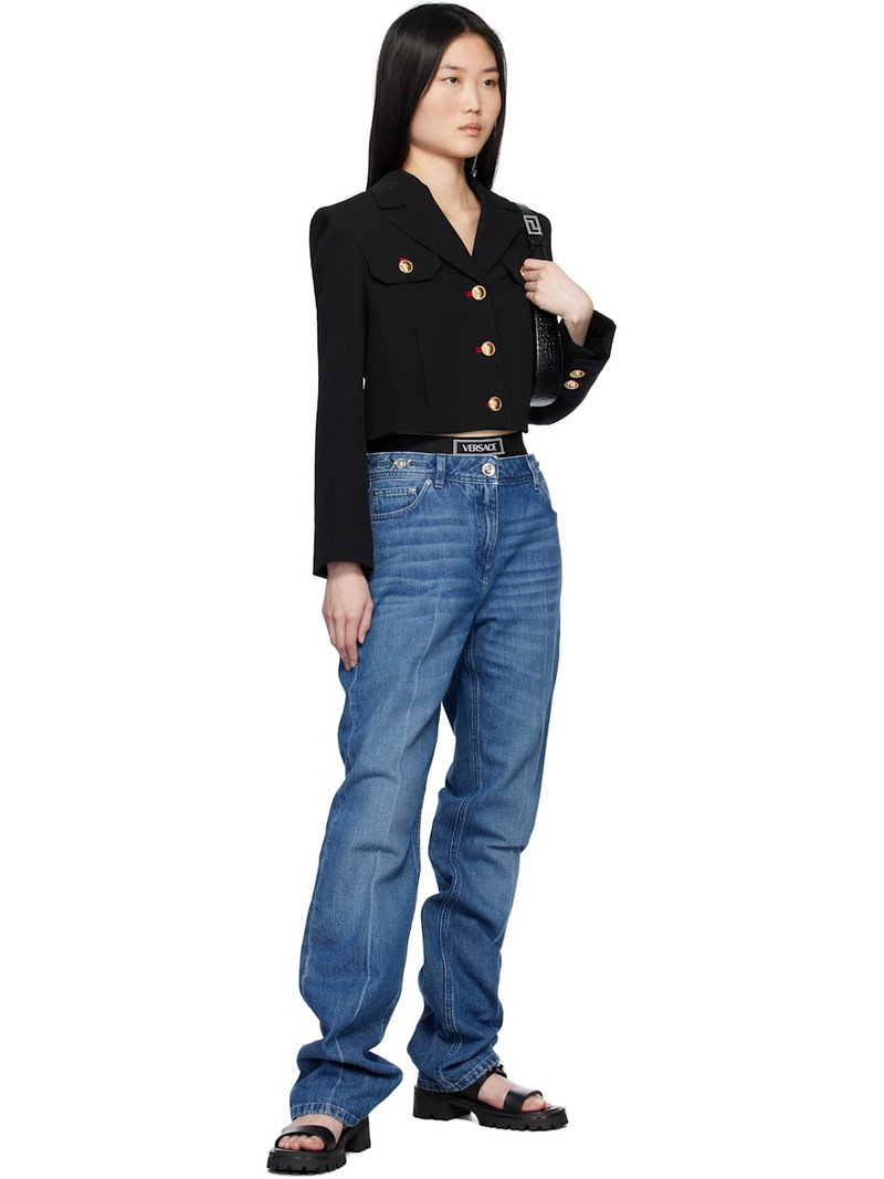 VERSACE Black Medusa Buckle Sandals 80 mm Sandals outlook